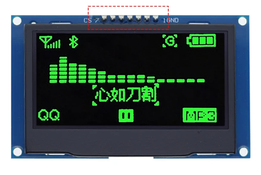 ЖК-экран "2,42" 128x64 OLED дисплей, IIC I2C SPI, chip SSD1309, 2.4-3.6V