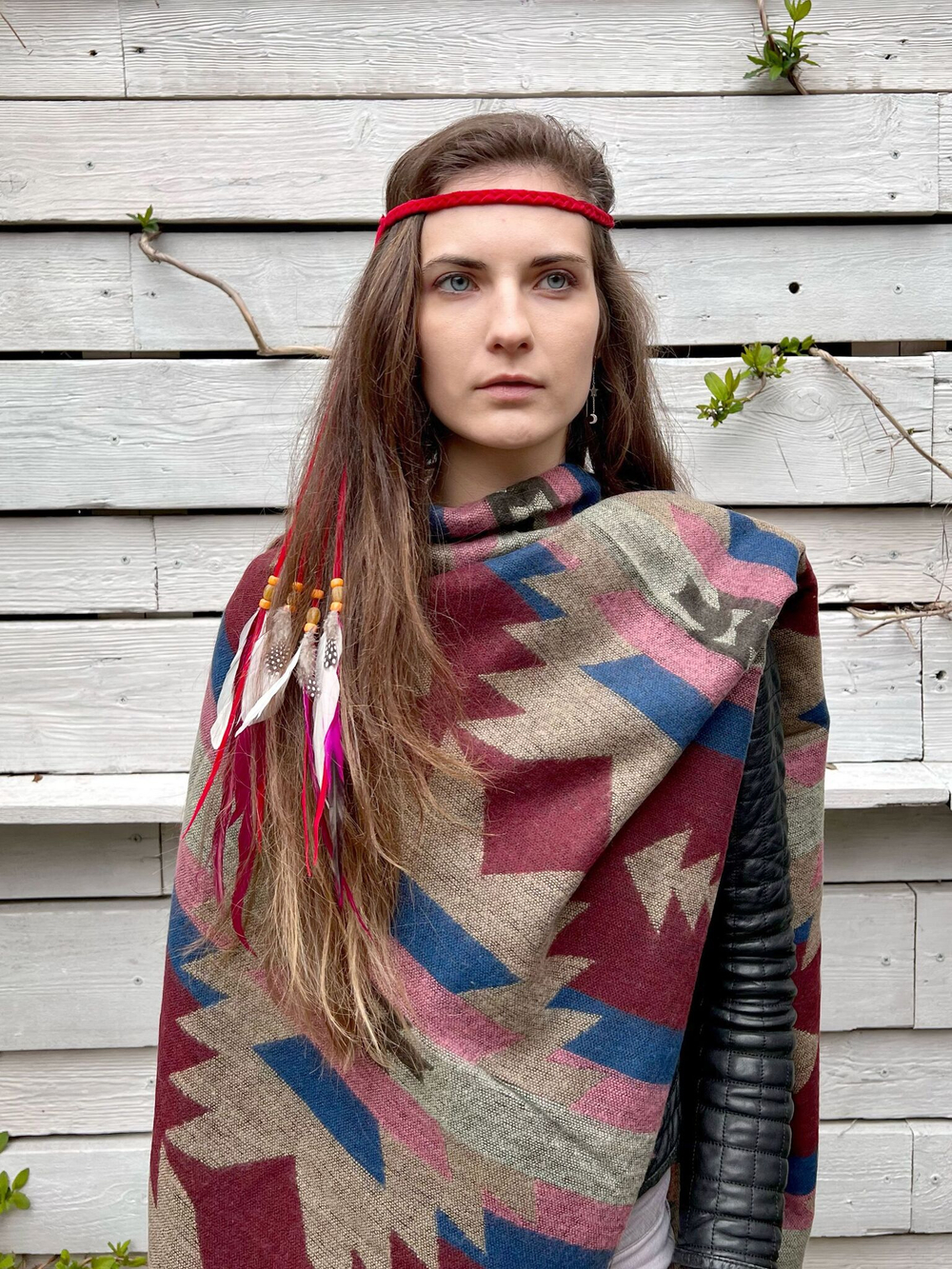 Повязка на голову с перьями