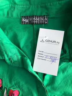Блузка Kosmika летняя, маркировка 38, визуально на 44 размер