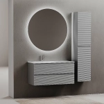 Тумба с раковиной Sancos Folk 100 FL100 Ergraut soft левая/правая
