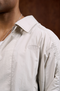 Куртка Nothomme Blue Monte Bent Knife Sleeve Workwear Turn-down Collar Jacket "Dune White"