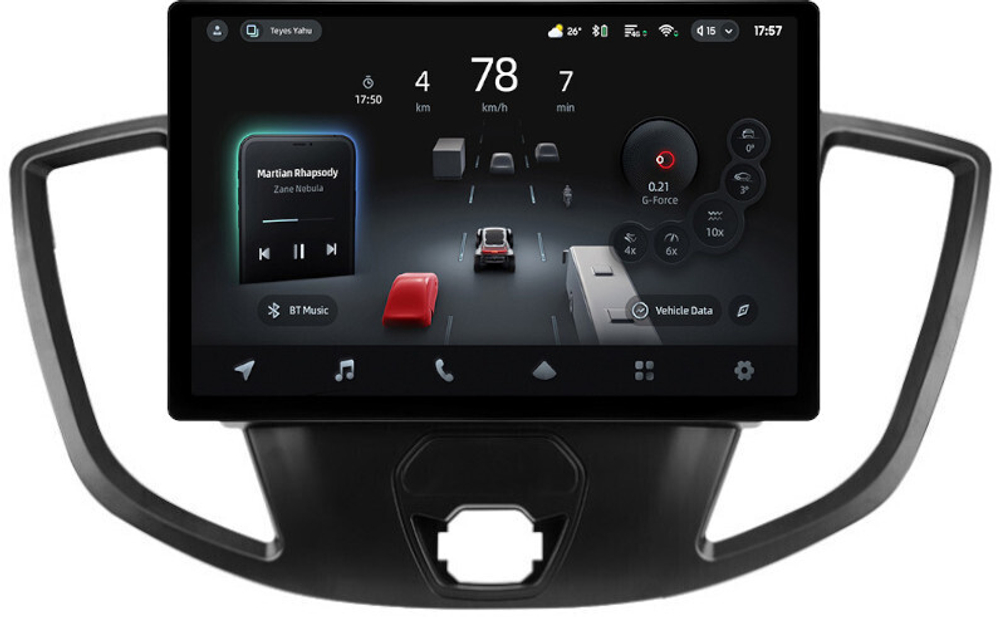 Магнитола для Ford Transit 7 2014-2023 - Teyes CC4-PRO монитор 13" 2K QLED на Android 13, Snapdragon 778G, 8+128, AI, CarPlay, DSP, 4G SIM-слот