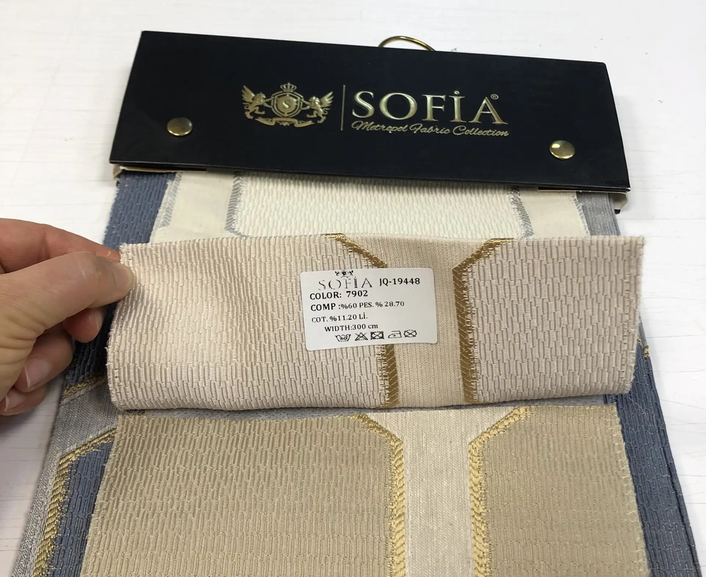Портьерная ткань Sofia арт. JQ-19448 (высота 300 см, Турция)