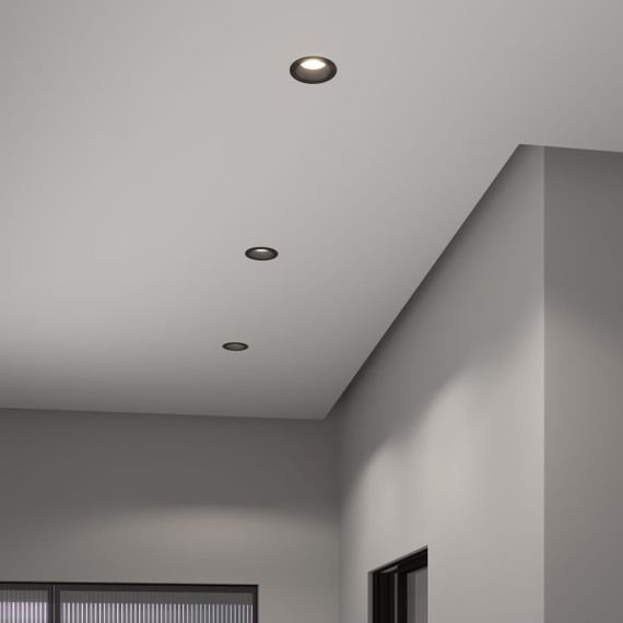 Встраиваемый светодиодный светильник Elektrostandard Basic 25082/LED 7W 4200K чёрный a062941