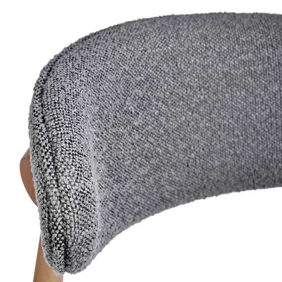 Стул Mod, тёмно-серое букле, ножки цвета орех