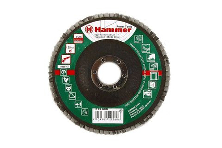 Круг лепестковый торцевой КЛТ Hammer 213-008 125 Х 22 Р 60