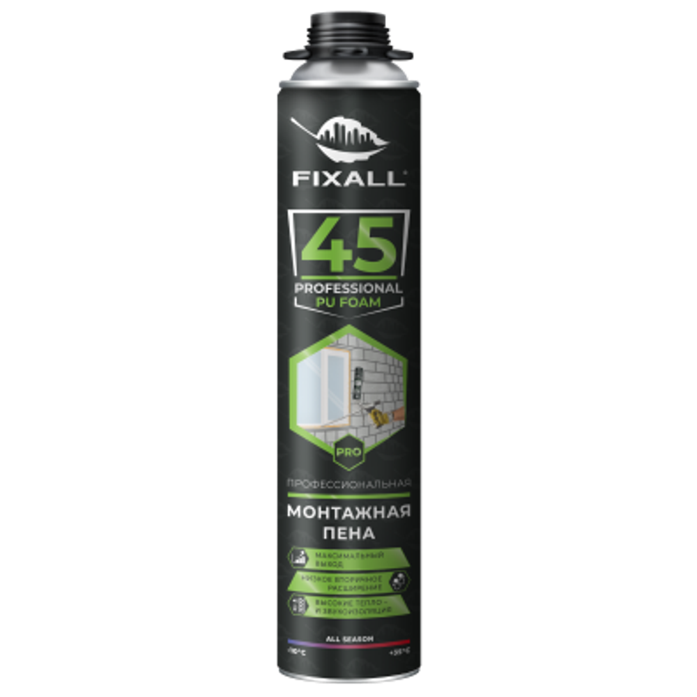 Пена Профессиональная FIXALL 45 PRO 750мл
