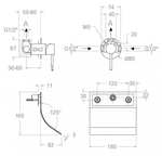 Встраиваемый смеситель для раковины с каскадным изливом ODISEA 3916902CUC медь
