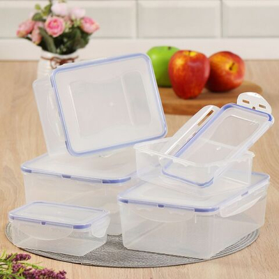 Контейнер пластик, 0.3, 0.7, 1.2, 2.1, 3.2 л, 5 шт, прямоуг, H26