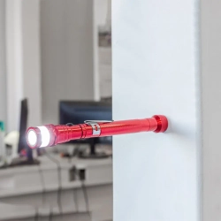 Фонарь телескопический магнитный в комплекте с зеркалом смотровым, 2пр.(3LED, 2.27кг, диам.35мм, L:186-590мм), в блистере RockForce##Rock FORCE RF-686A2