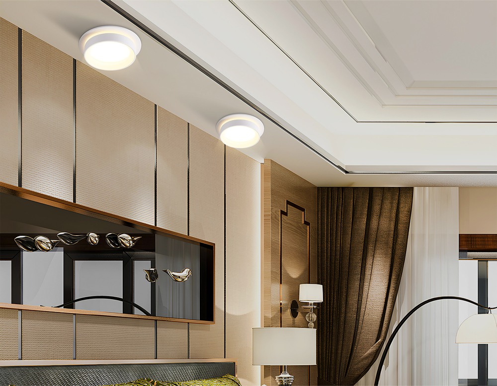 TN6707 WH белый IP44 GX53 max 15W D105*45