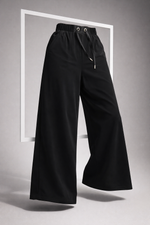 Брюки палаццо эластичные