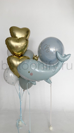 Набор шаров "Королевский кит в небесах" дизайн №2