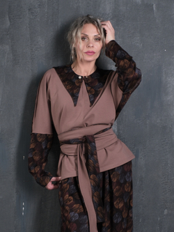 Лонгслив /двустороний/ янтарь