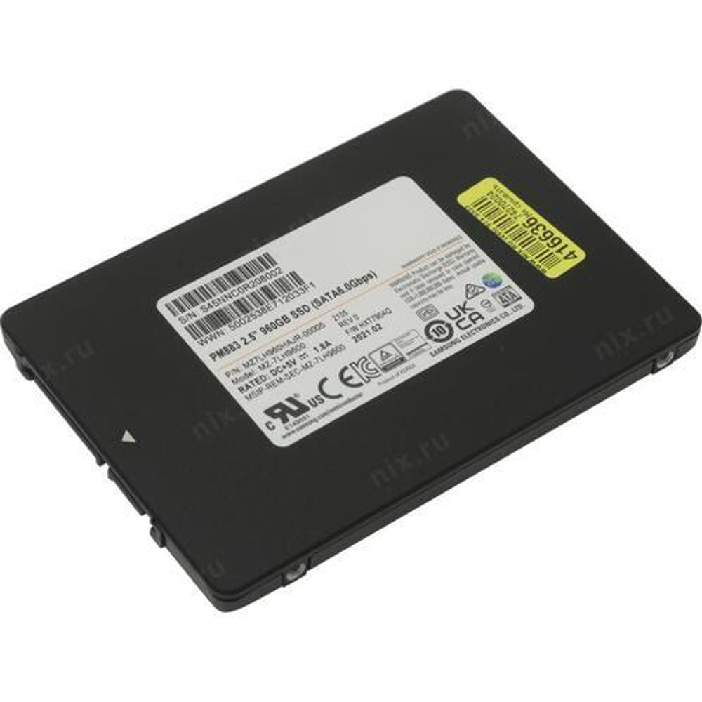 Накопитель SSD 960 Gb SATA 6Gb/s Samsung PM883 2.5" 3D TLC