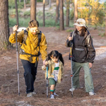 Палка треккинговая Naturehike ST01 6061 AL NH17D001-Z с 3 узлами женская 57-120, артикул NH17D001-Z, цвет Золотой