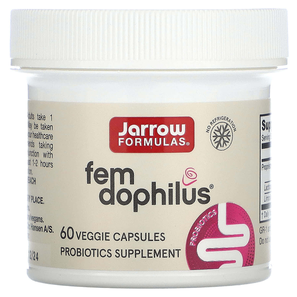 Jarrow Formulas, Vegan Fem Dophilus, 1 млрд КОЕ, 60 растительных капсул
