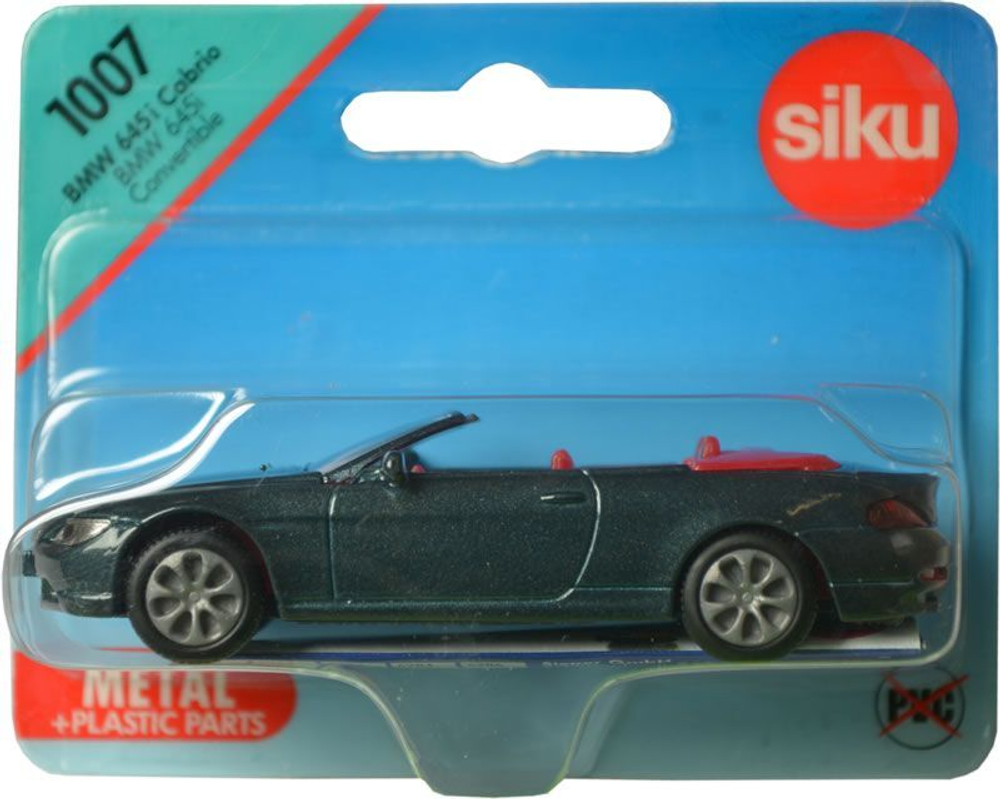 Машина BMW 645i кабриолет (1:55), Siku