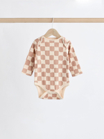 Боди с длинным рукавом для малышей Next K79-793, 3 шт., Бежевый, Синий, Розовый