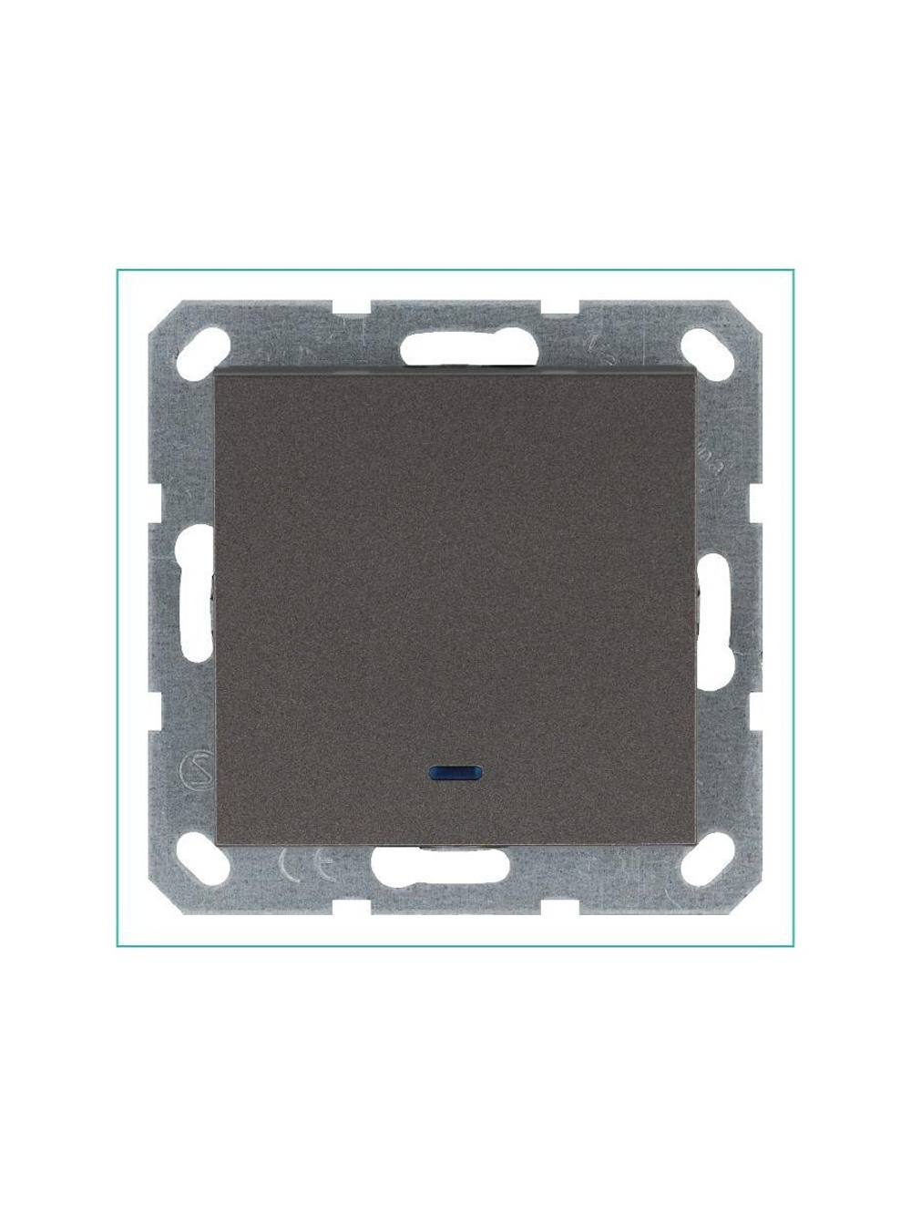Выключатель 1-кл. 10А IP20 с подсветкой механизм мокко Jasmart G3011NZ