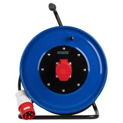 Удлинитель силовой ЭРА IND380-RM-1e-5x4-20m-IP44 на 380В на катушке 1 розетка CEE 5P 20м КГ 5х4 32A IP44 | Силовые удлинители