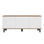 Тумба под телевизор на ножках ROYAL 5041 эко (Дуб Веллингтон-Черный)