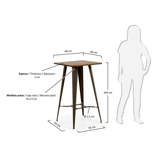 Столик Malibu высокий