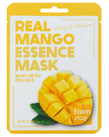 FARMSTAY МАСКА ТКАНЕВАЯ ДЛЯ ЛИЦА С ЭКСТРАКТОМ МАНГО REAL MANGO ESSENCE MASK, 23 ML