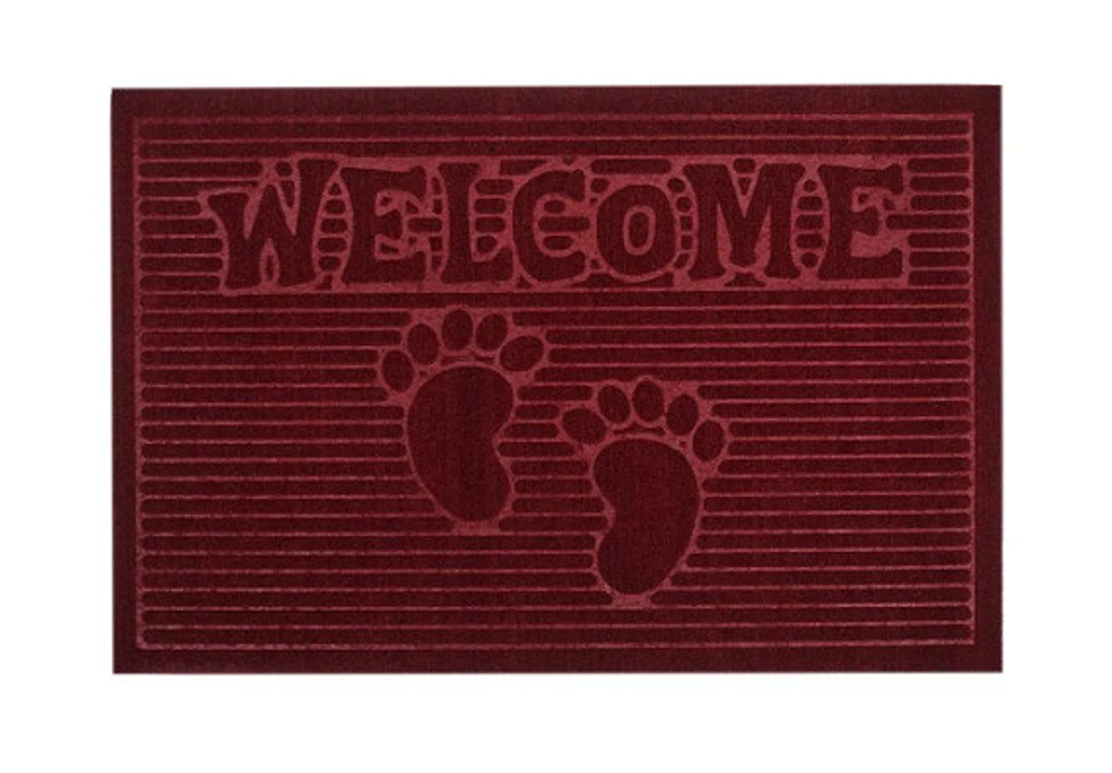 Коврик влаговпитывающий Велком красный (0,45*0,75м)