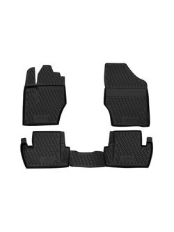 Коврики в салон для PEUGEOT 308 (I, Ir), 2007-2015, 4 шт. (Повышенная устойчивость, повышенная износостойкость) FORMAT.CARPGT00001