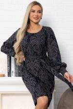 Платье Шарли (черно-коричневое) П14861-18М LT Collection