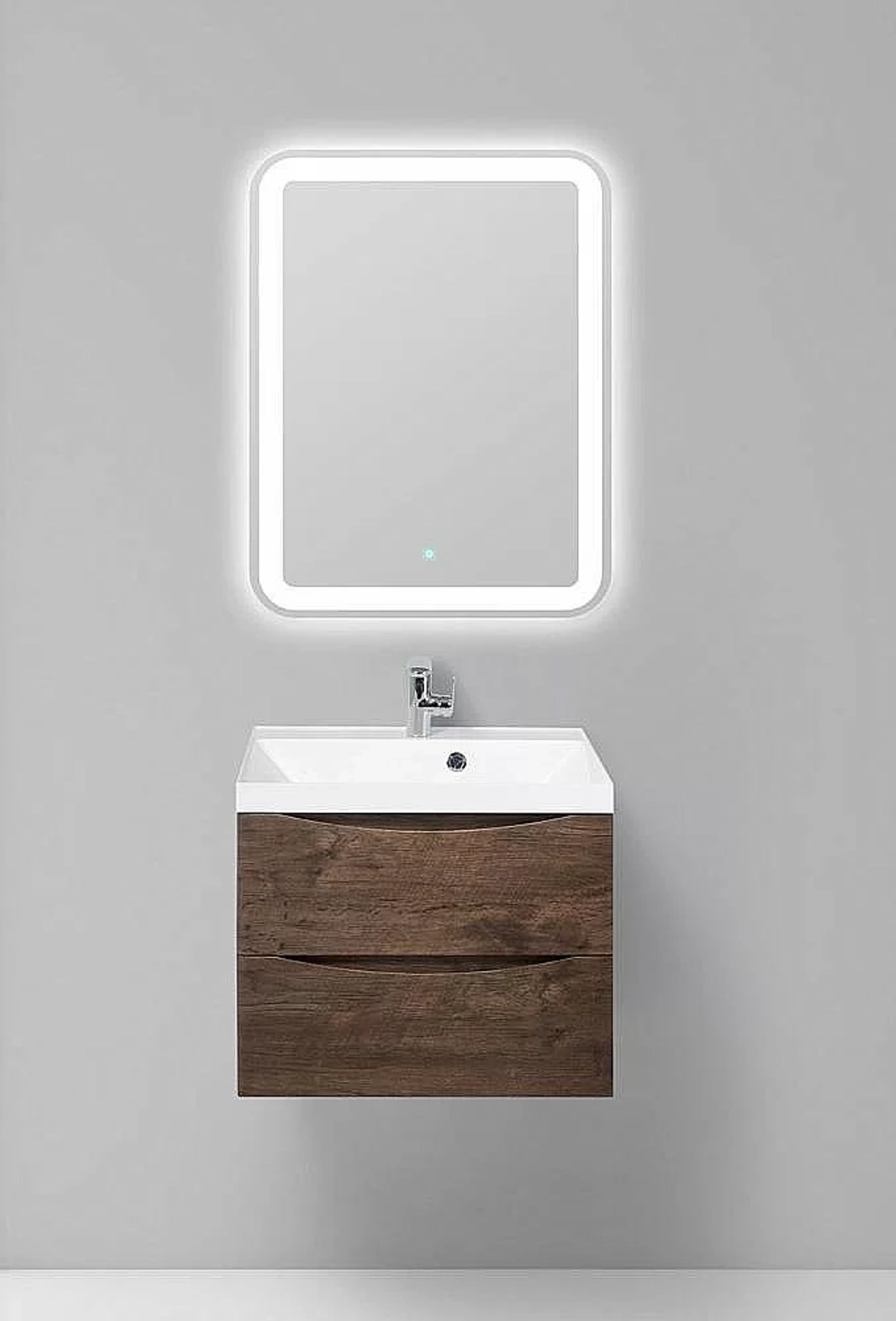 Тумба с раковиной Belbagno MARINO 60 подвесная Rovere Moro