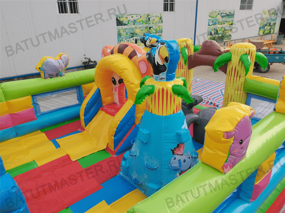 Коммерческий батут "Звериная команда", 10*5*5,5 м