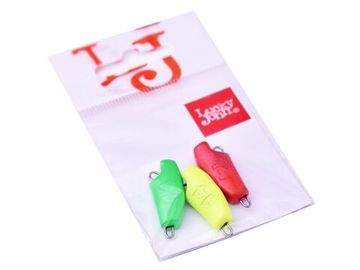 Груз-головки Lucky John ROVER разбор. RGY MIX1 014г 3шт