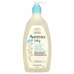 Aveeno, детское увлажняющее средство для мытья тела и шампунь, с легким запахом, 532 мл (18 жидк. унций)