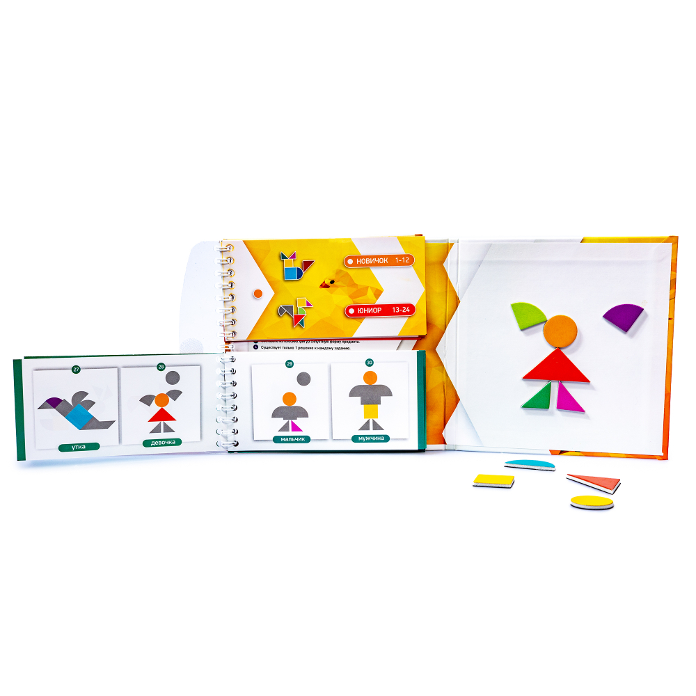 Игра магнитная IQ головоломка «Конструктор фигур»