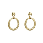 Серьги-кольца Ciclon с золотым покрытием Anochecer Oro AORO683