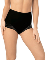 Высокие трусики из деликатного эластичного полотна (Размер: XXXL) (Цвет: черный)