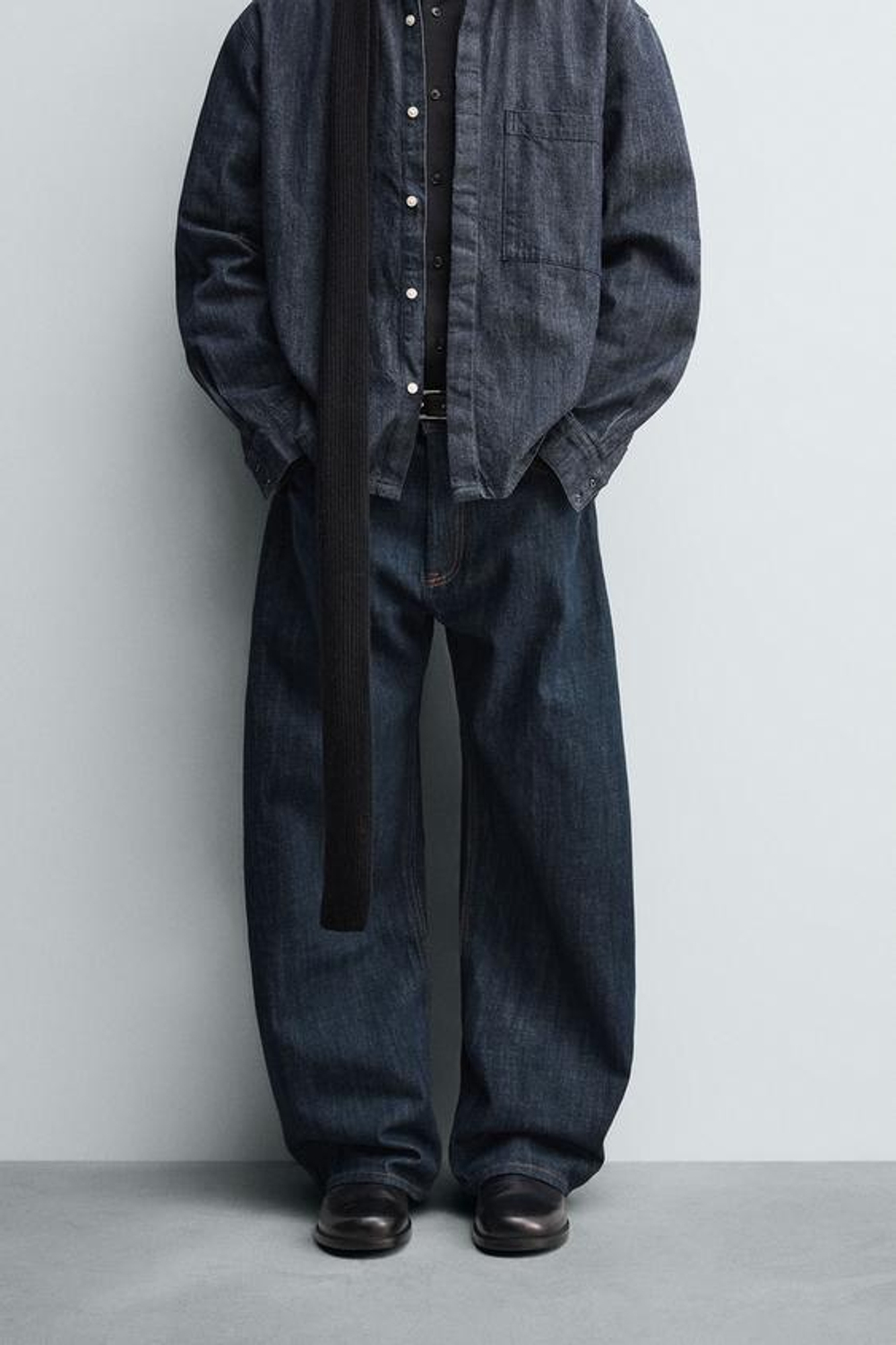 ZARA ДЖИНСЫ BALLOON FIT, ИНДИГО