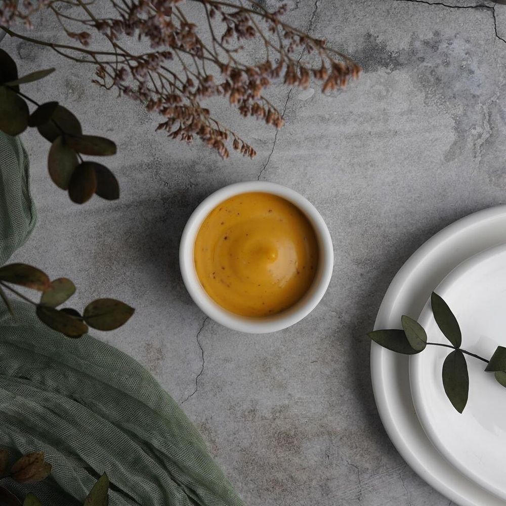 Соусник 50 мл d 6,5 см h2,8 см круглый белый фарфор P.L. Proff Cuisine [16]