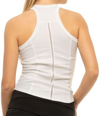 Женский топ теннисный Lucky in Love Core One Love Rib Tank - белый