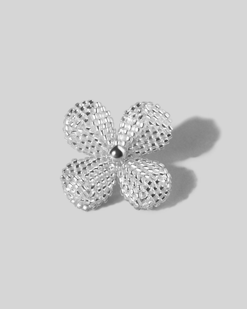 Пуссета Beaded Flower White