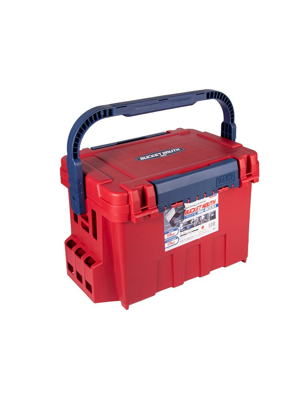 Ящик рыболовный Meiho BUCKET MOUTH BM-9000 Red 540x340x350
