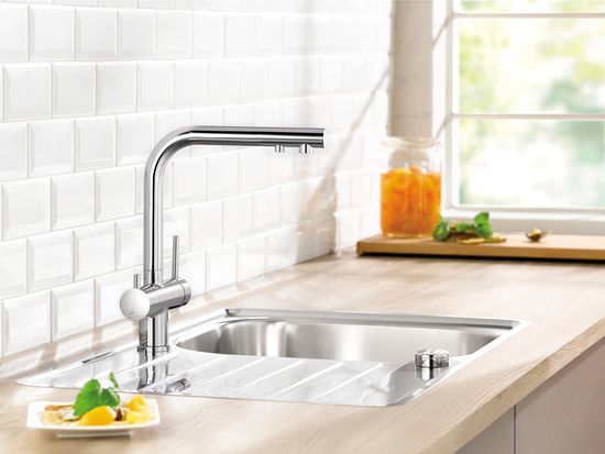 Смеситель Blanco Fontas II (525137) хром с краном для питьевой воды