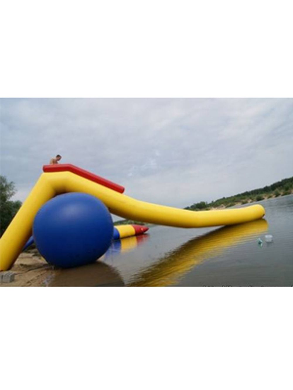 Надувная горка "Стелла 4" с опорным баллоном