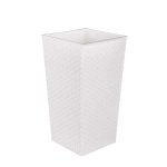 Кашпо напол. Ротанг со вставкой (230х415мм) (белый) (комплект 5 шт)