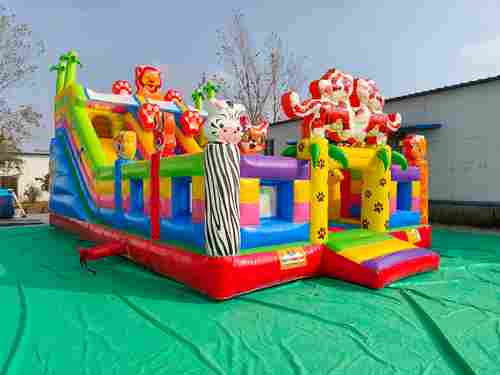 Коммерческий надувной батут «Тигриная страна 6», 10*6*5,5 м