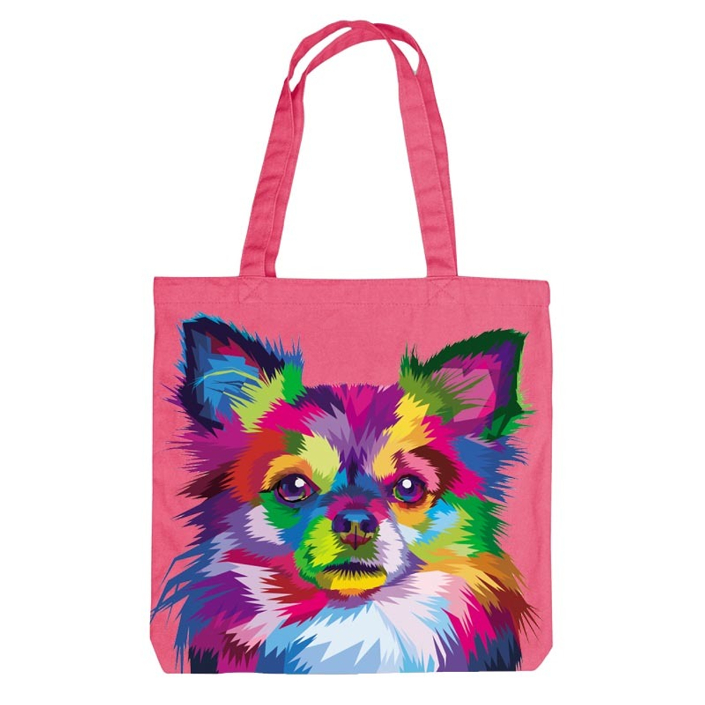 Эко сумка "Разноцветный Чихуахуа"