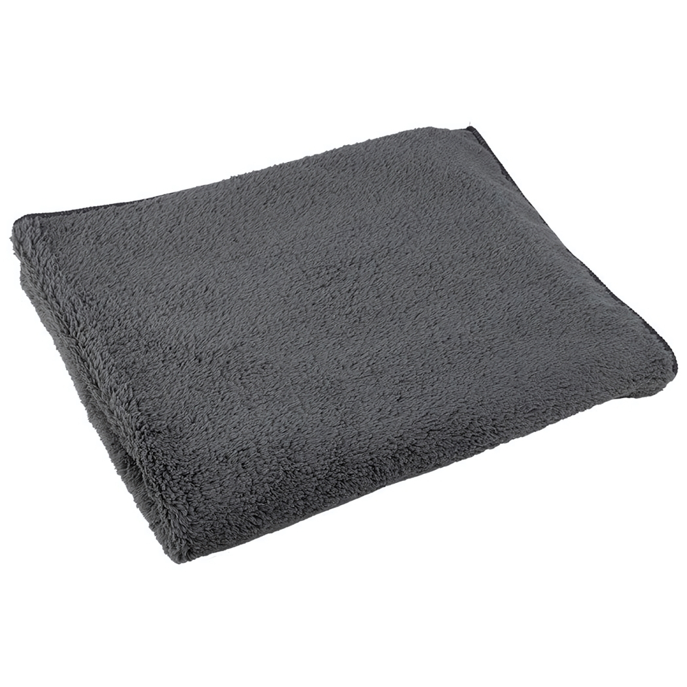 Тряпка для пола 50*60см из микрофибры ультрамягкая M-09, цвет серый