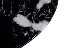 Стол журнальный d70x40см Garda Decor искусственный мрамор черный